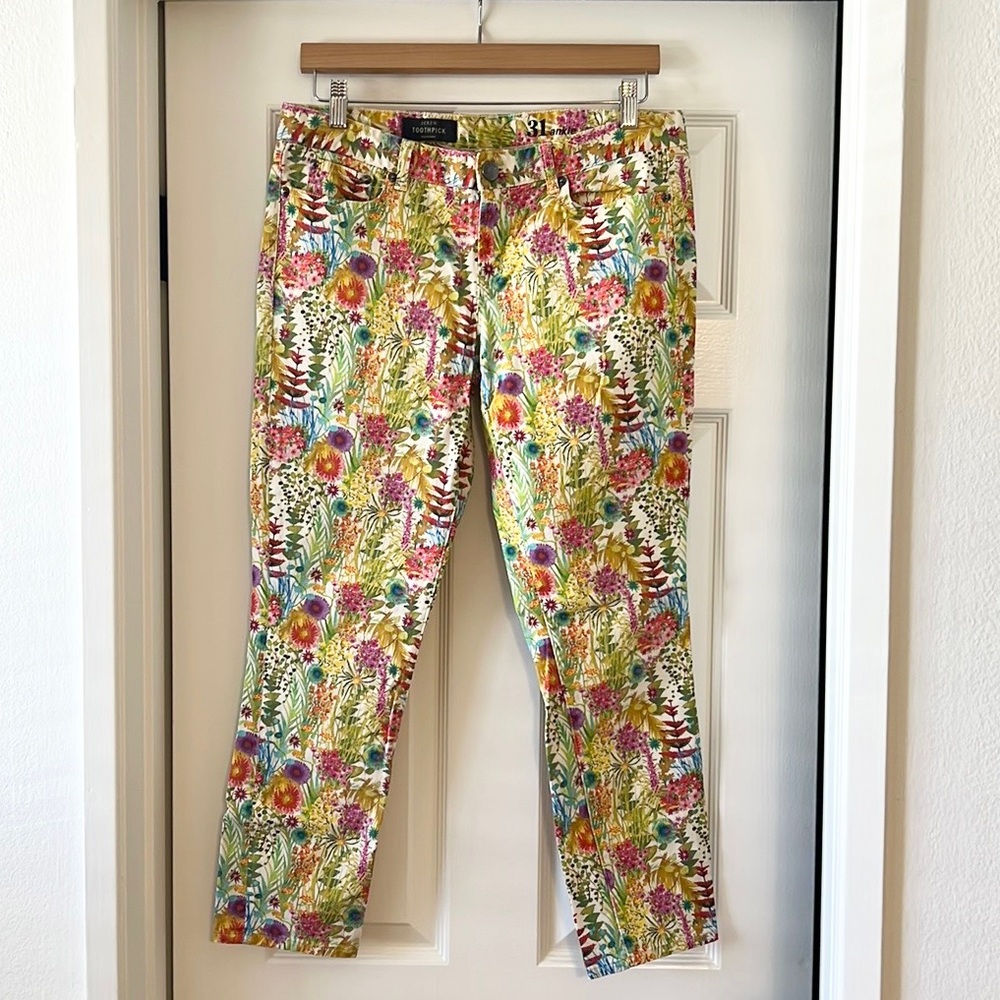 👖 J CREW x LIBERTY OF LONDON - Floral Print Jeans - Size 31